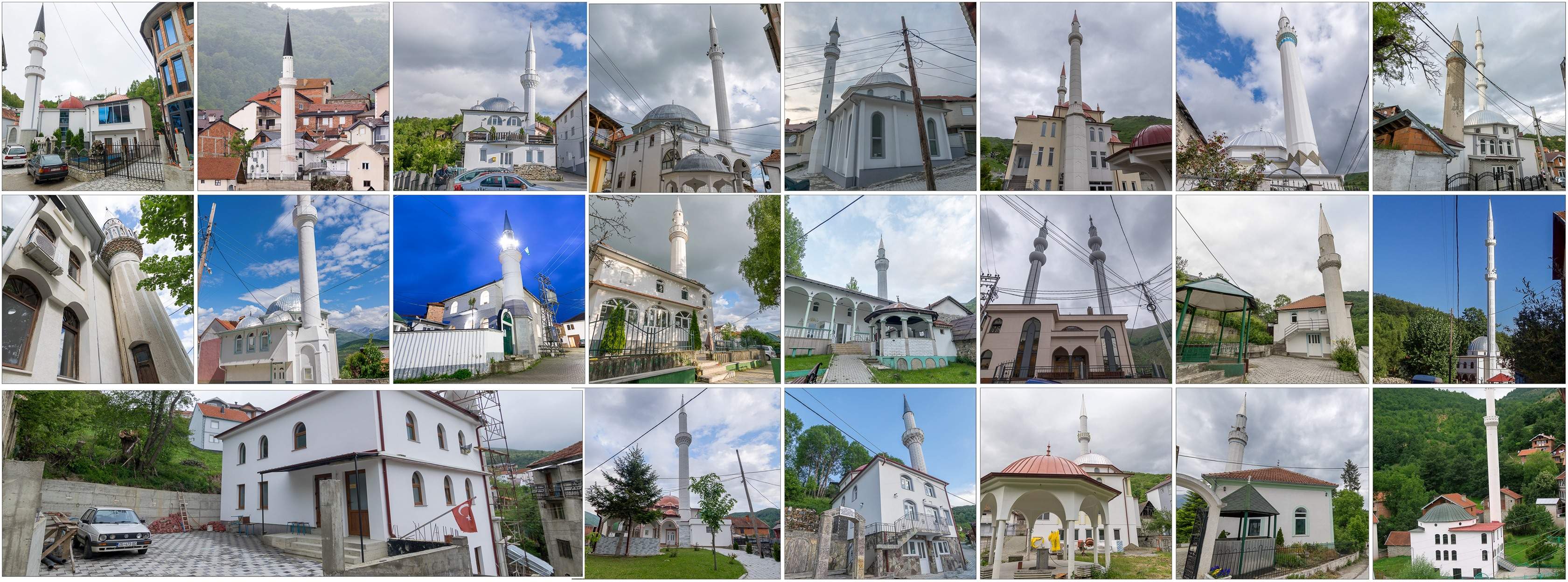 džamije gore.jpg - Bošnjaci Kosova organizovani u 40 džemata